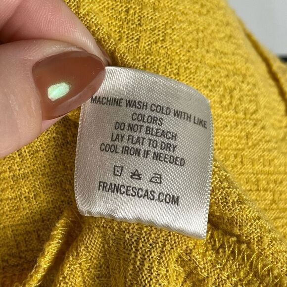 Harper Heritage Yellow Textured Twist Front Crop Top - Women’s S - Picture 7 of 7